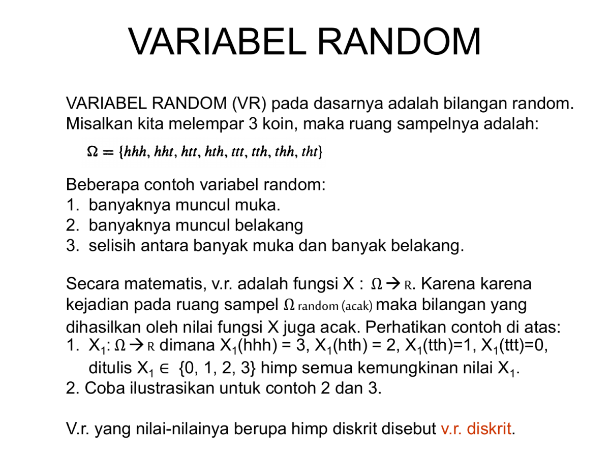 Perbedaan Variabel Diskrit dan Kontinu Beserta Contohnya