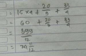 Hitung (0,75+1/4)×3×23%