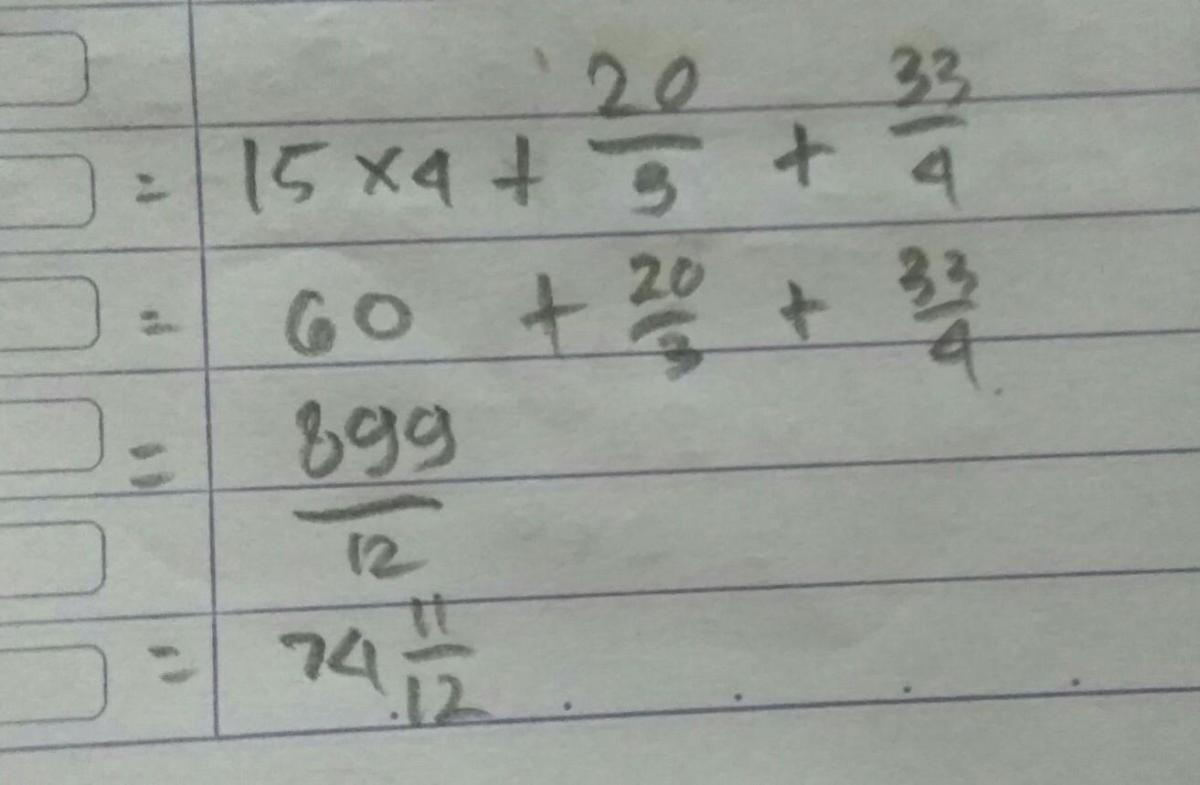 Hitung (0,75+1/4)×3×23%