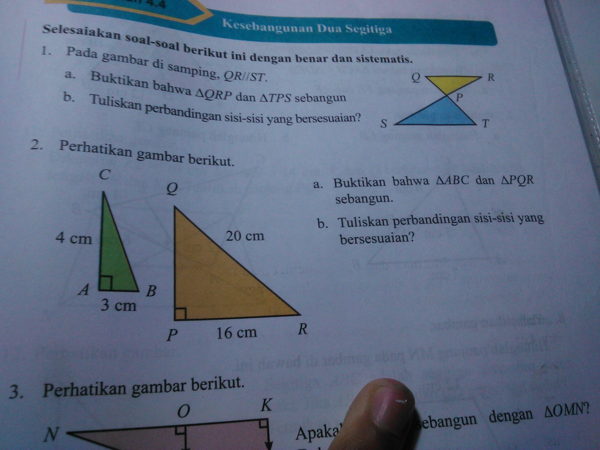 Tentukan nilai a dan b pada segiempat sebangun ABCD dan PQRS