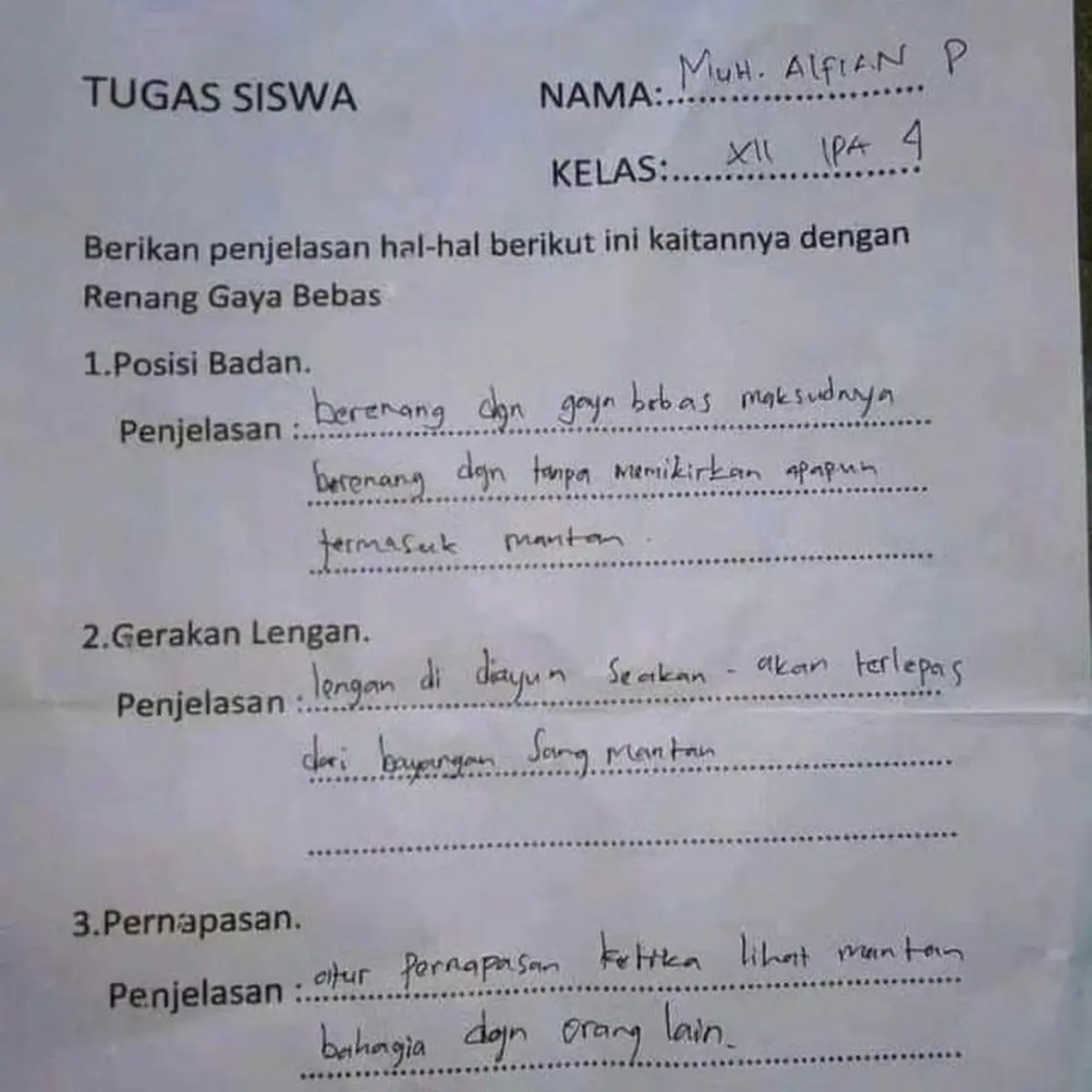 Bantu Jawab Besok di Kumpulnya