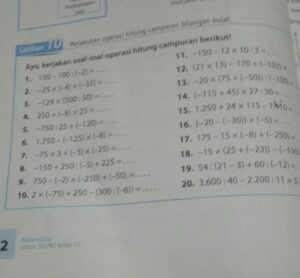Operasi Hitung Campuran Soal 1‑4