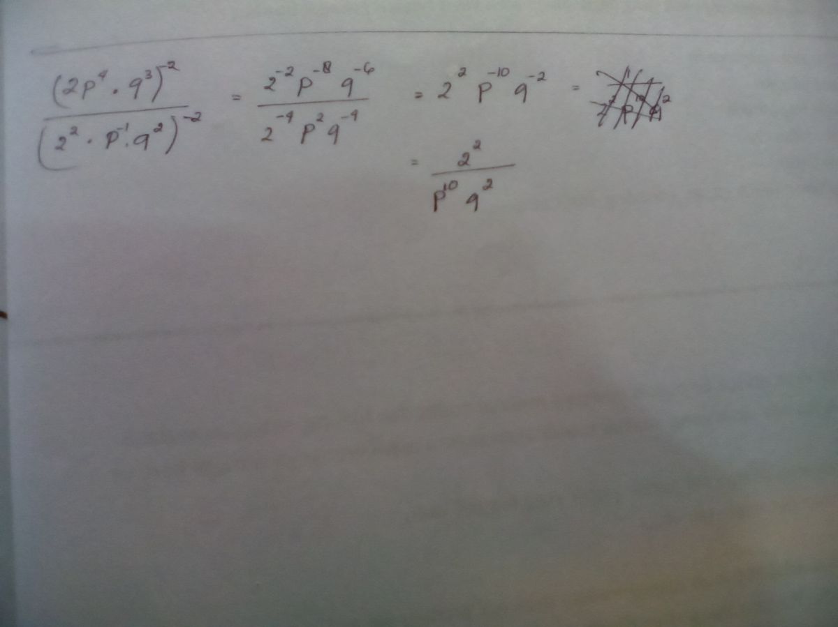 Hitung (12P⁵ Q⁴ ÷ 4P² Q)²