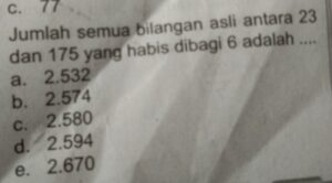 Jumlah bilangan asli