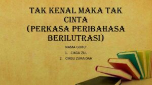 Teka-teki Tak kenal maka tak