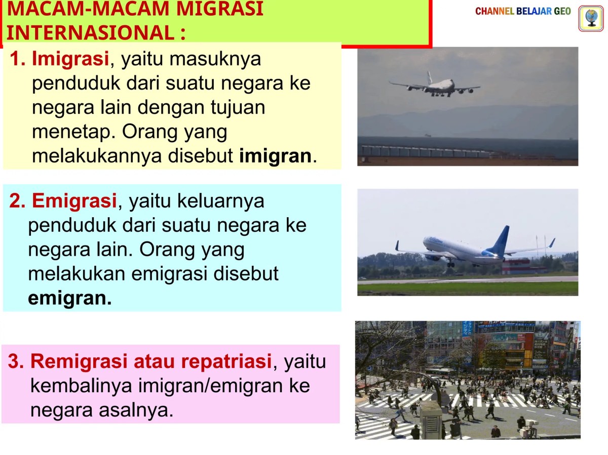 Pengertian Migrasi, Emigrasi, Remigrasi, dan Imigrasi