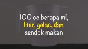 Konversi 200 cc Air ke Gelas
