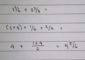 Hasil Penjumlahan 1/2 + 2/3