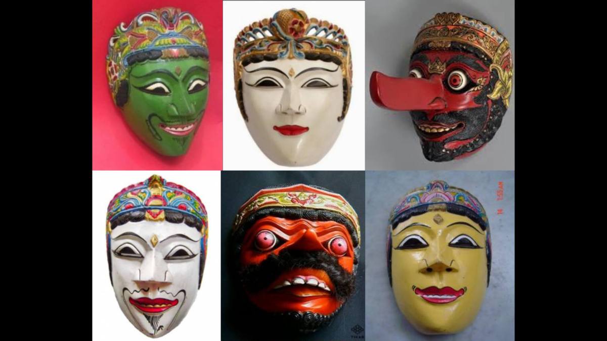 Topeng Berkarakter Terbuka