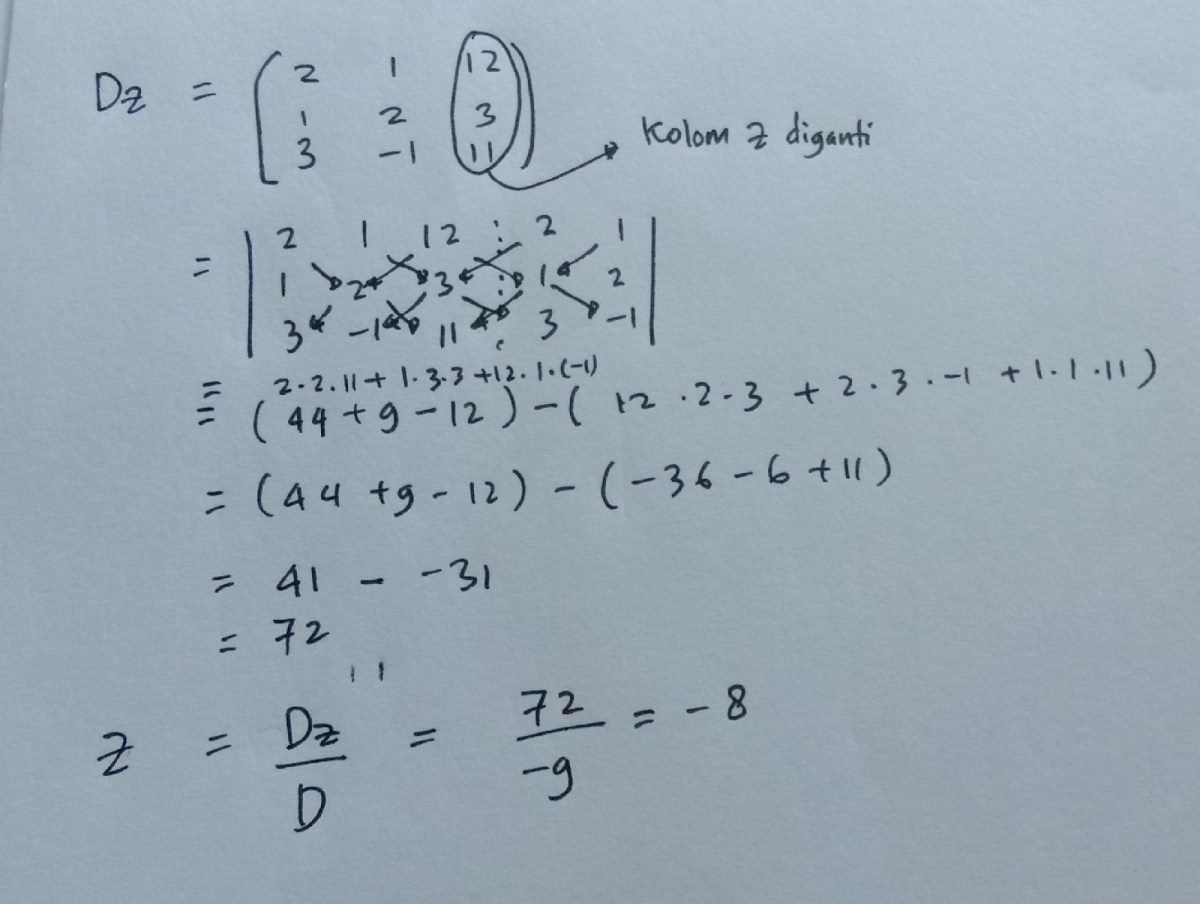Mencari nilai x pada persamaan 125² - 3x = 5