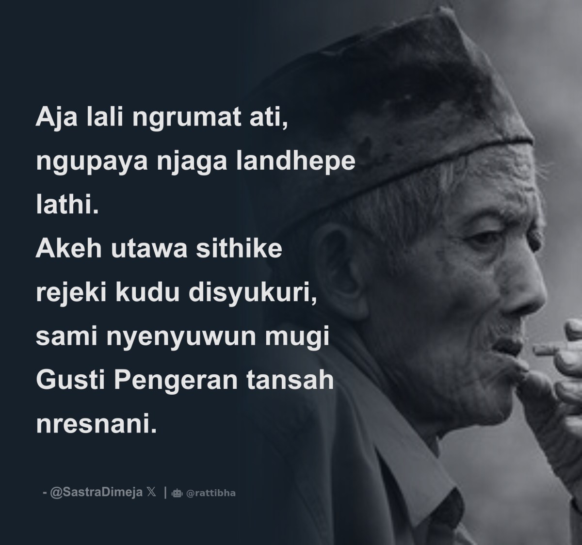 Makna Pesan Wong Ngeli Pikirane Ngali