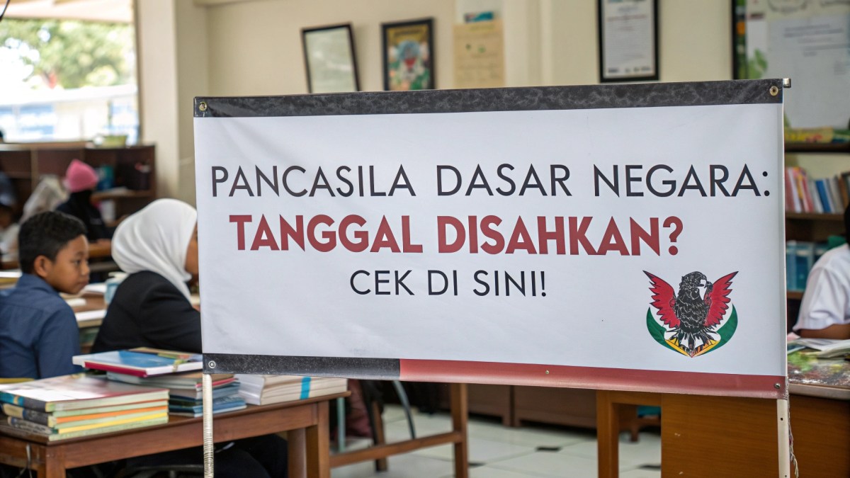 Pancasila Disahkan Sebagai Dasar Negara Indonesia pada Tanggal