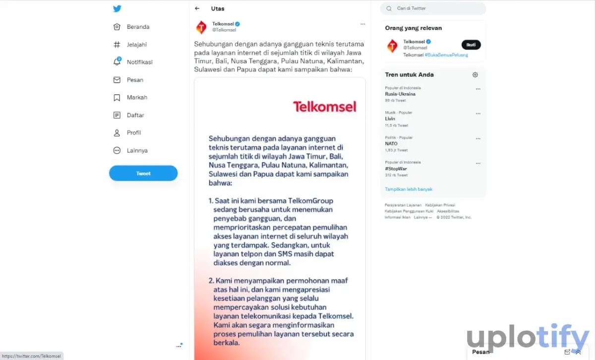 Contoh kode konfirmasi enam digit di Facebook