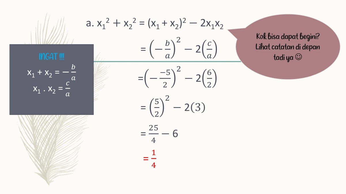 Selisih 2× kuadrat dan 5× bilangan = 3, cari bilangan