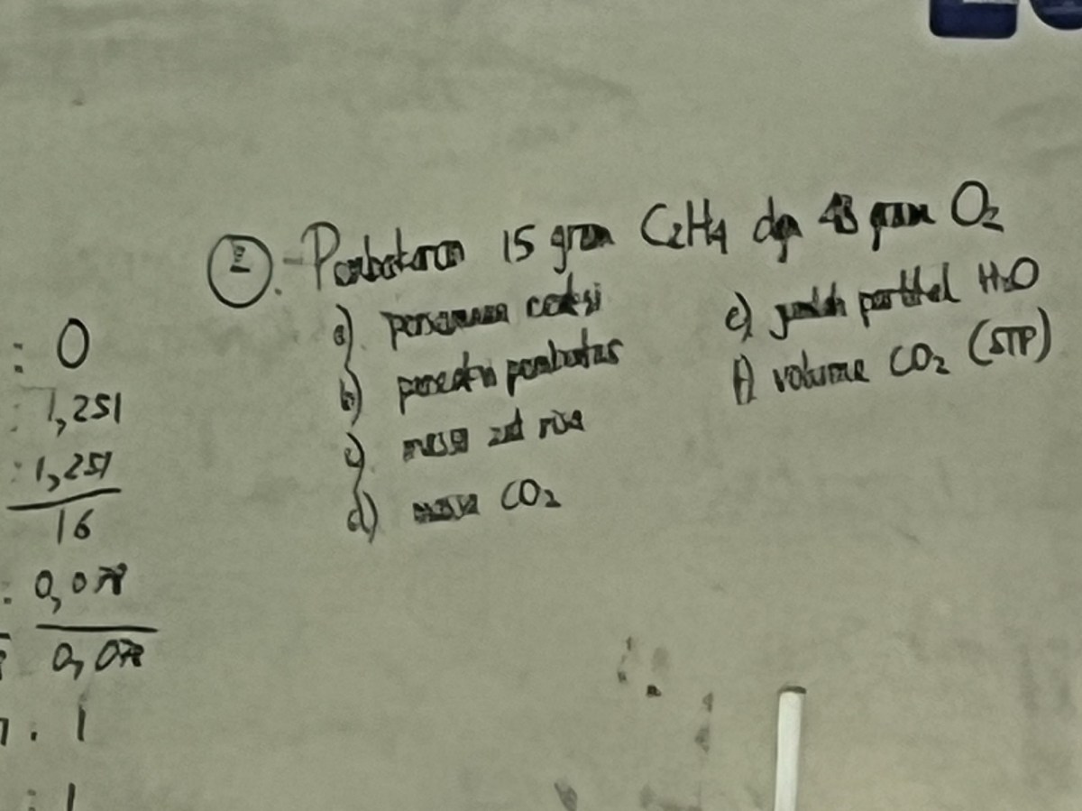 Perhitungan Zat Habis, Massa CaO, dan Sisa Reaksi Mg‑O₂