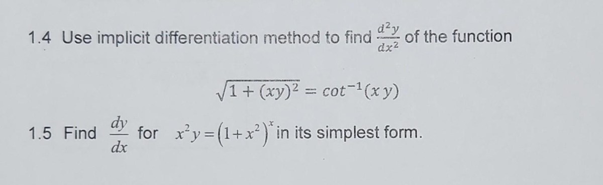 Hitung d²y/dx² dari xy + x + y = 17