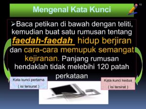 Bantu jawab dengan langkah, tulisan di sobekan kertas