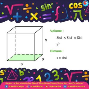 Hitung volume kubus dengan luas alas 81 cm²