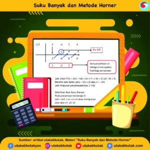 Hitung hasil bagi dan sisa pembagian dengan metode Horner pada polinomial