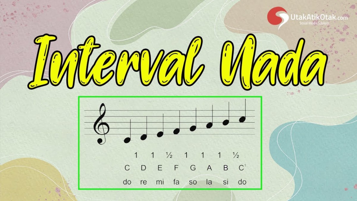 Jarak antara satu nada ke nada lain disebut