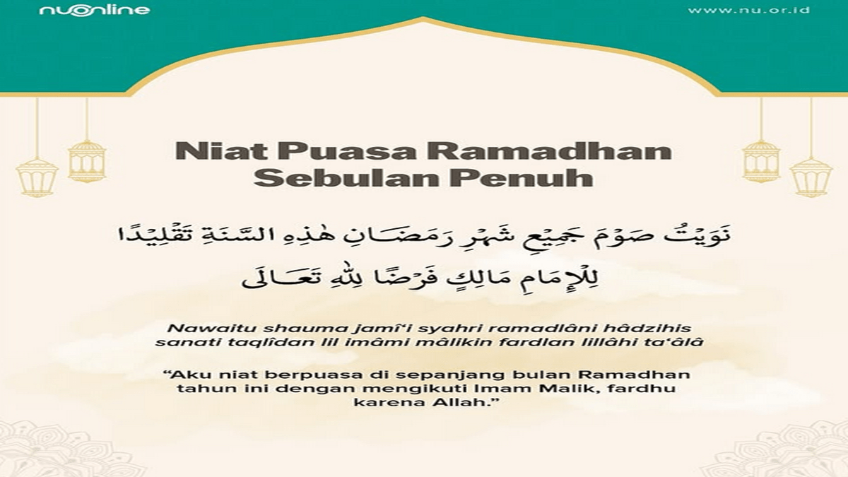 Niat Puasa Kifarat dalam Bahasa Arab