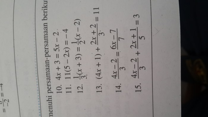 Nilai x yang memenuhi persamaan (x + 1)^2 - 5(x + 1) + 6 = 0 adalah