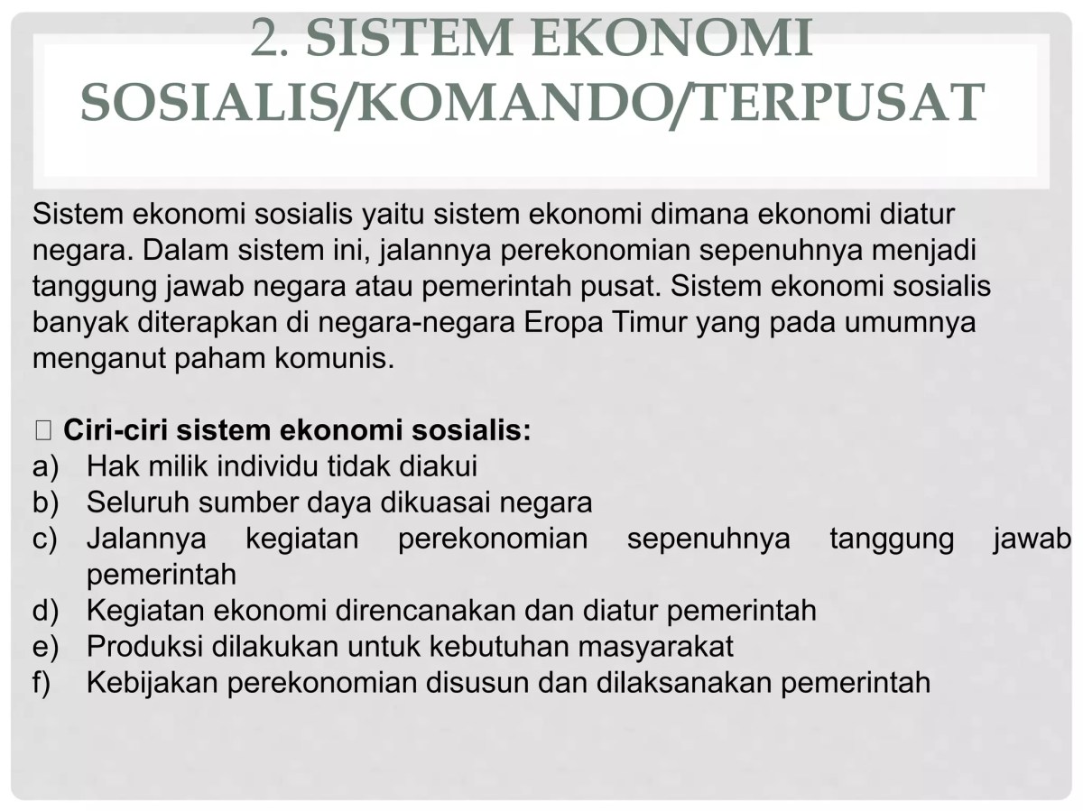 Negara yang Menganut Sistem Ekonomi Sosialis