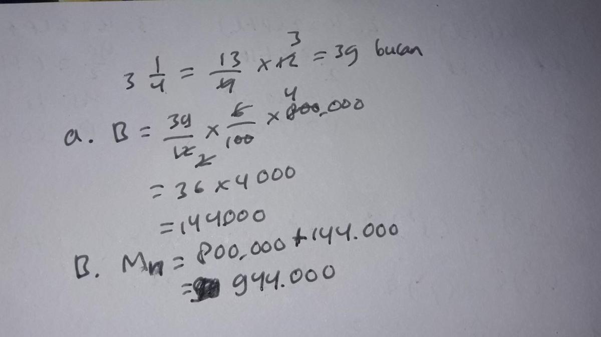 Hitung 3/8 dari 200.000, terima kasih