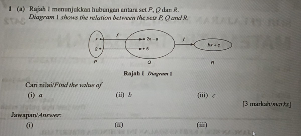 Hitung Persentase p‑q terhadap r dari hubungan r‑p dan r‑3q