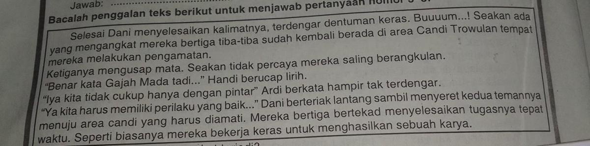 Tolong bantu jawab dengan cara secepatnya