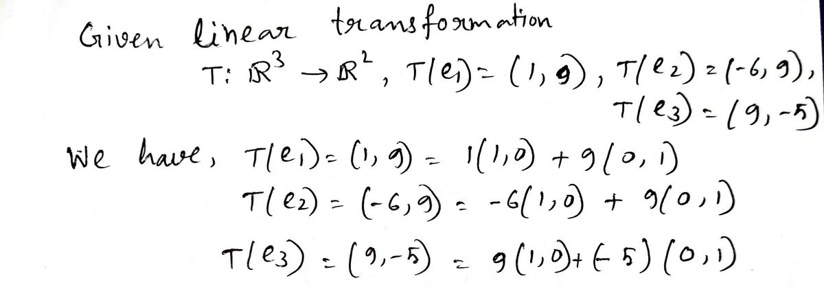 Cek Linearitas Transformasi T: R³ → R², T(a,b,c) = (a‑2b, a+c)