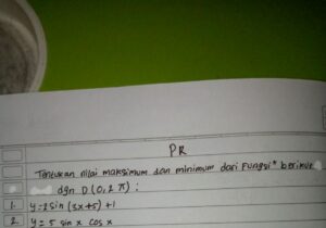 Tentukan Nilai Minimum Fungsi Y = x³ + 6x² - 15x - 2