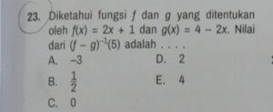 Menentukan g(x) dari (f∘g)(x) = (2x+3)³ dan f(x)=x³