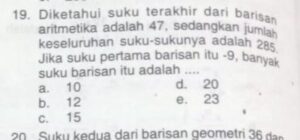 Cari dua suku selanjutnya pada barisan 5, 11, 23, 47