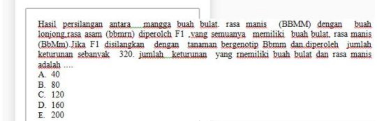 Hasil Persilangan Salak Manis Mulus × Salak Masam Keriput (F1 MmBb)