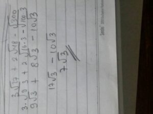 Hasil √45 – √28 – 3(√125 – √63)