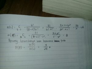 Peluang 2 Merah dan 1 Hitam dari Kotak 5M,4B,3H