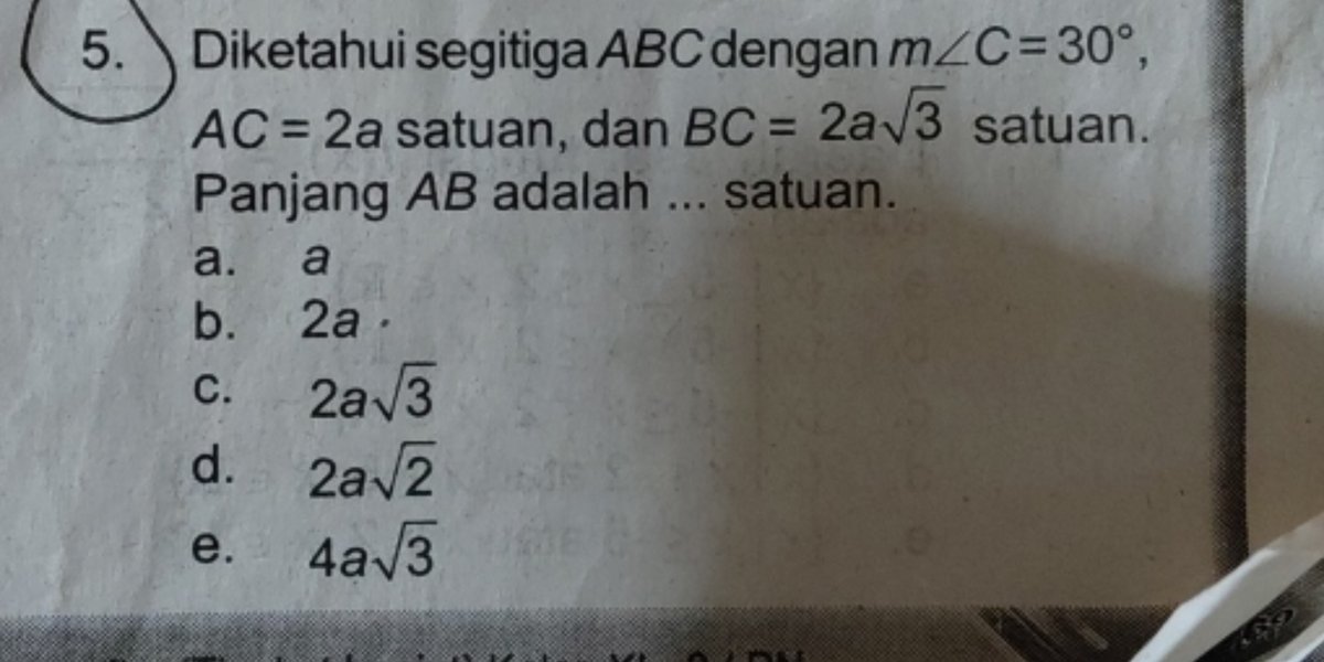 Menghitung Panjang BC pada Segitiga ABC dengan AC = 10 cm, ∠B = 45°, ∠A = 30°