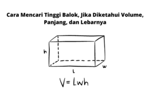 Rumus Volume Balok dengan Panjang Lebar dan Tinggi