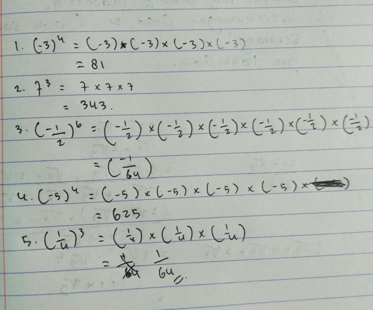 Tentukan hasil (2‑½)(3‑⅓)(4‑¼)(5‑⅕)