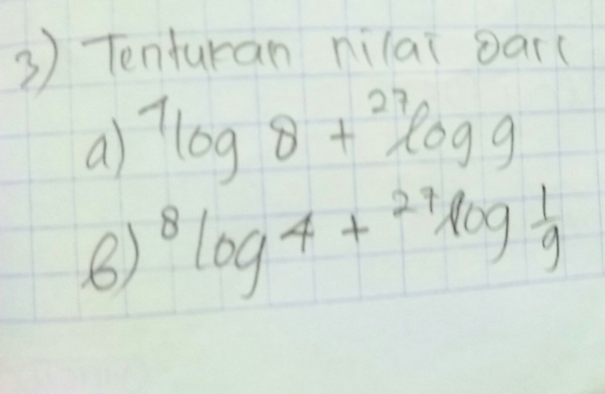 Tentukan nilai log 108