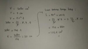 Volume Maksimum Kotak Tanpa Tutup dari Karton Luas Permukaan 108 cm²