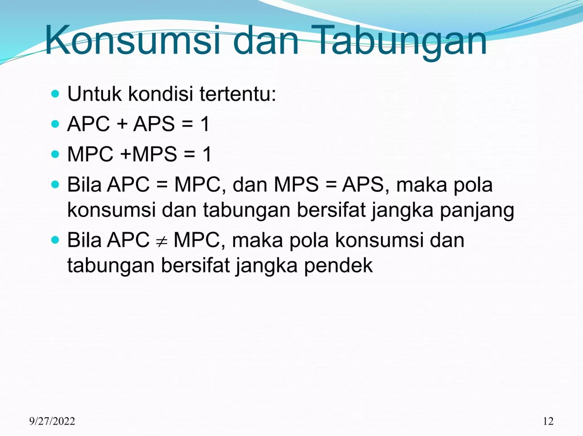 Hubungan MPC dan MPS