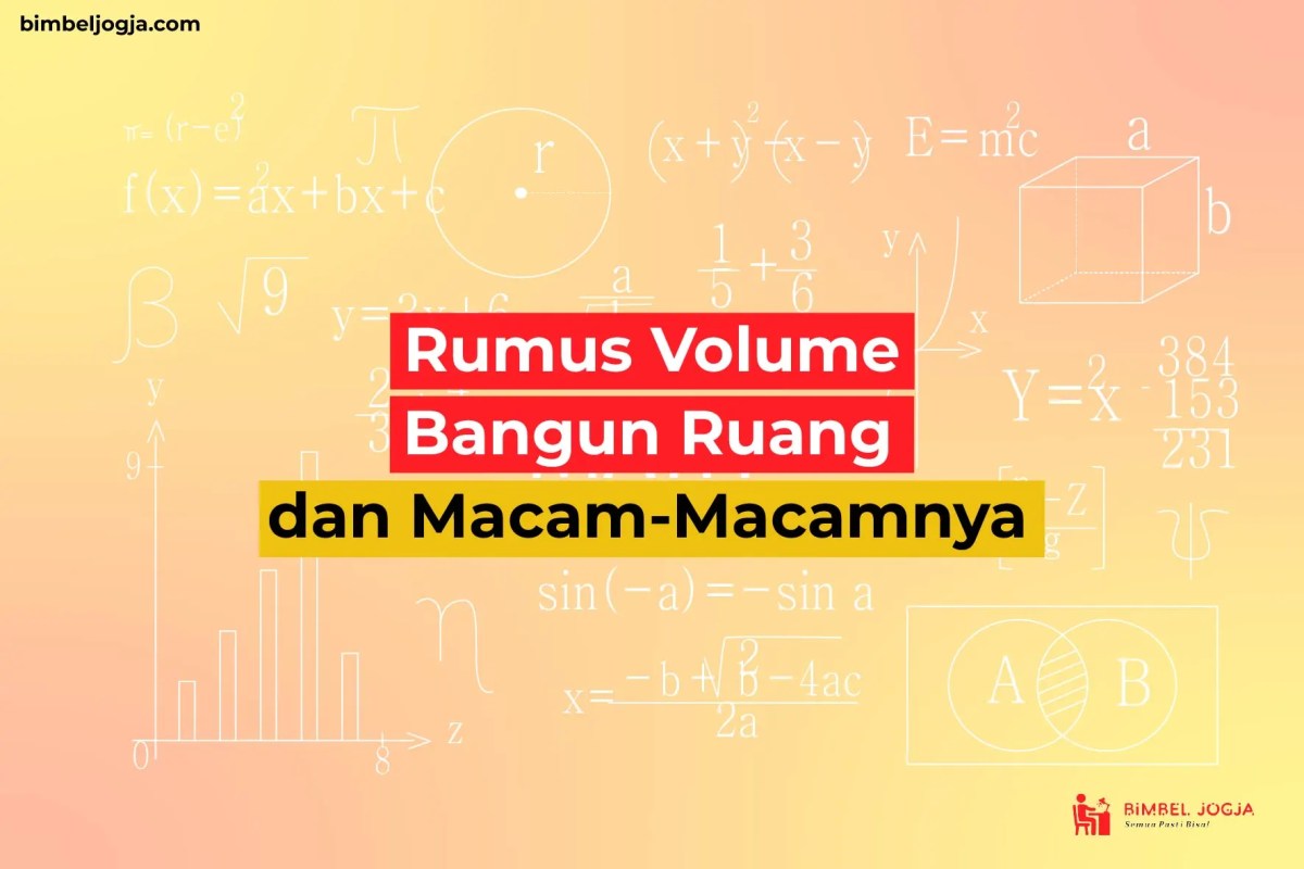 Rumus Volume Bangun Ruang Sisi Datar (Kecuali)