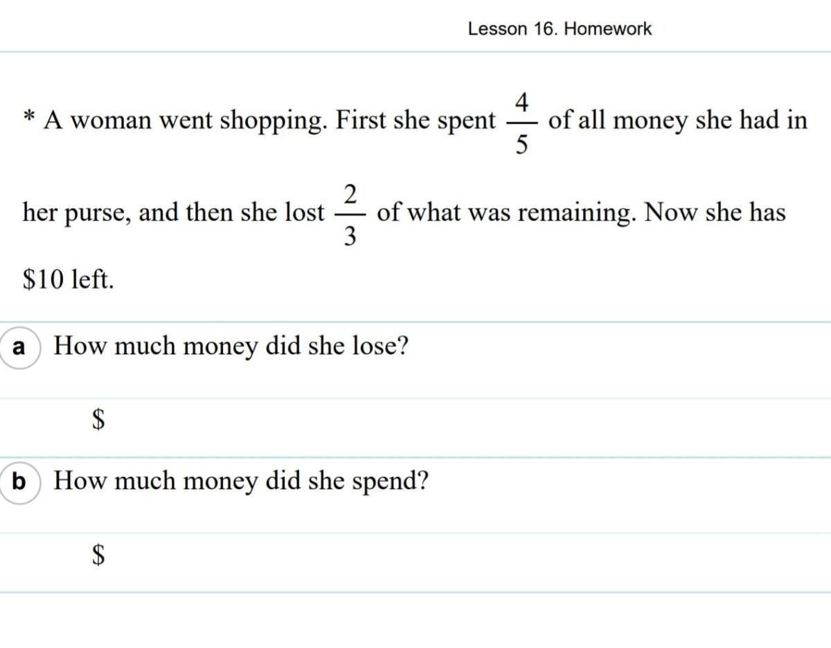 Calculate total spent and remaining money for Lisa’s purchases