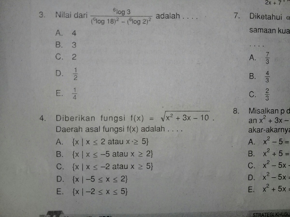 Cara Menjawab Nomor 4