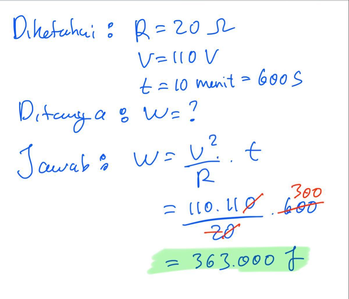 Tegangan yang Diperlukan untuk Arus 20 mA pada Penghantar
