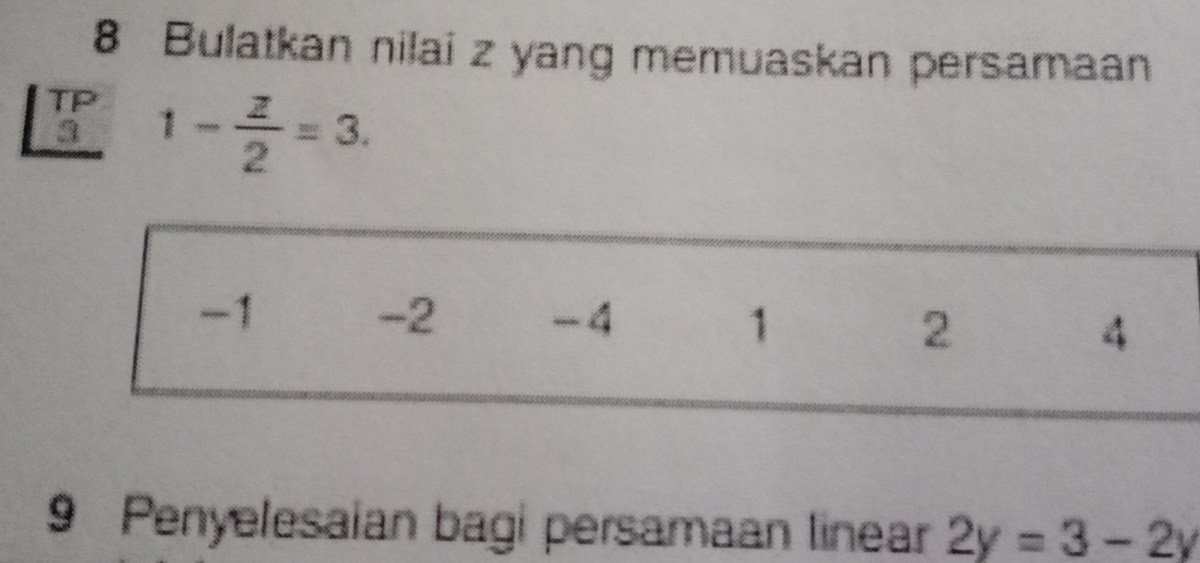 Hitung nilai z per y dari x/y=2/3 dan z/x=3/4