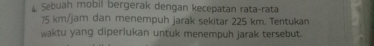 Kecepatan Mobil Menempuh 24 km dalam 10 menit