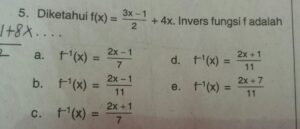 Diketahui f(x)=x+3 dan g(x)=x²‑9, hitung (f+g)(x)